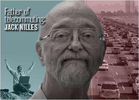 41 Anos de Teletrabalho 1973/2014 (USA) 18 Jack Niles - Pai do Teletrabalho, referiu-se ao uso da tecnologia para evitar o deslocamento dos empregados de uma empresa, possibilitando assim,