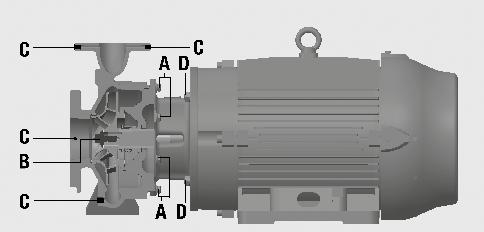 7.4. Montagem da motobomba 7.4.1. Indicações gerais de segurança Monte o equipamento em local limpo, seguro e plano. Utilize ferramentas adequadas para cada operação.