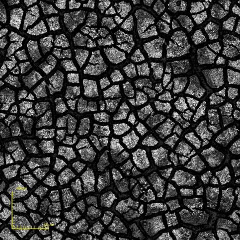 depositado com T S = 400 C, ɸ= 0,5mL/min e t d = 20 min nos aumentos: (a) 216X; (b) 1075X.