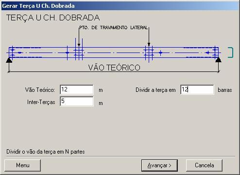 2.3 GERANDO TERÇAS A geração de terças a partir do Assistente de Projeto se dá através da seleção, conforme a figura: Confirmando a