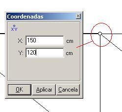 Esse comando ficará ativo até que o botão direito do mouse seja pressionado ou a tecla <esc>. Enquanto o comando estiver ativo ele continuará permitindo fornecer as coordenadas dos nós. 3.6.