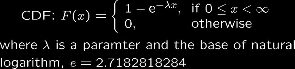 -0,01 (80+80) = e -0,01 80 = 0,44939 e -0,01 80 P{X>160 X>80} = P{X>80} = 0,44939 80 160 80 160