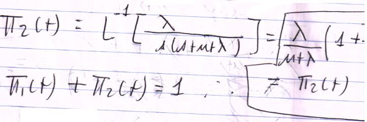 Soluções Transientes Π(t)=Π(0)e Qt = Π(0)Σ k=0 (Qt) k /k! Problemas de arrendodamento ocorrem devido aos valores positivos e negativos que Q contém.