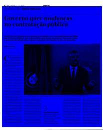 Pág: 6 Área: 25,70 x 32,00 cm² Corte: 3 de 5 PRIMEIRA LINHA OBRAS PÚBLICAS Governo quer mudanças na contratação pública O ministro das Infraestruturas assume preocupação com constrangimentos do