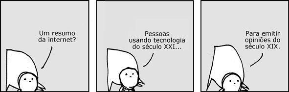 6 TEXTO II Analise a tirinha abaixo e responda às questões seguintes. 12.