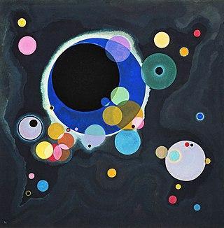 Wassily Kandinsky-obras Título da obra: Vários Círculos Data: 1926 Dimensões: 140 x 140 cm