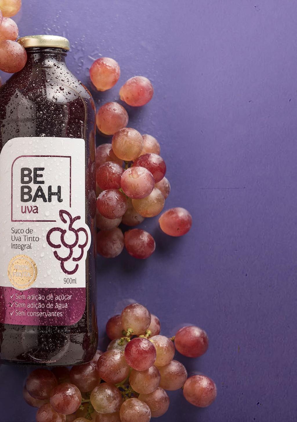 The Bebah juices are part of DE BEV s natural and whole line products, in red and white flavors.