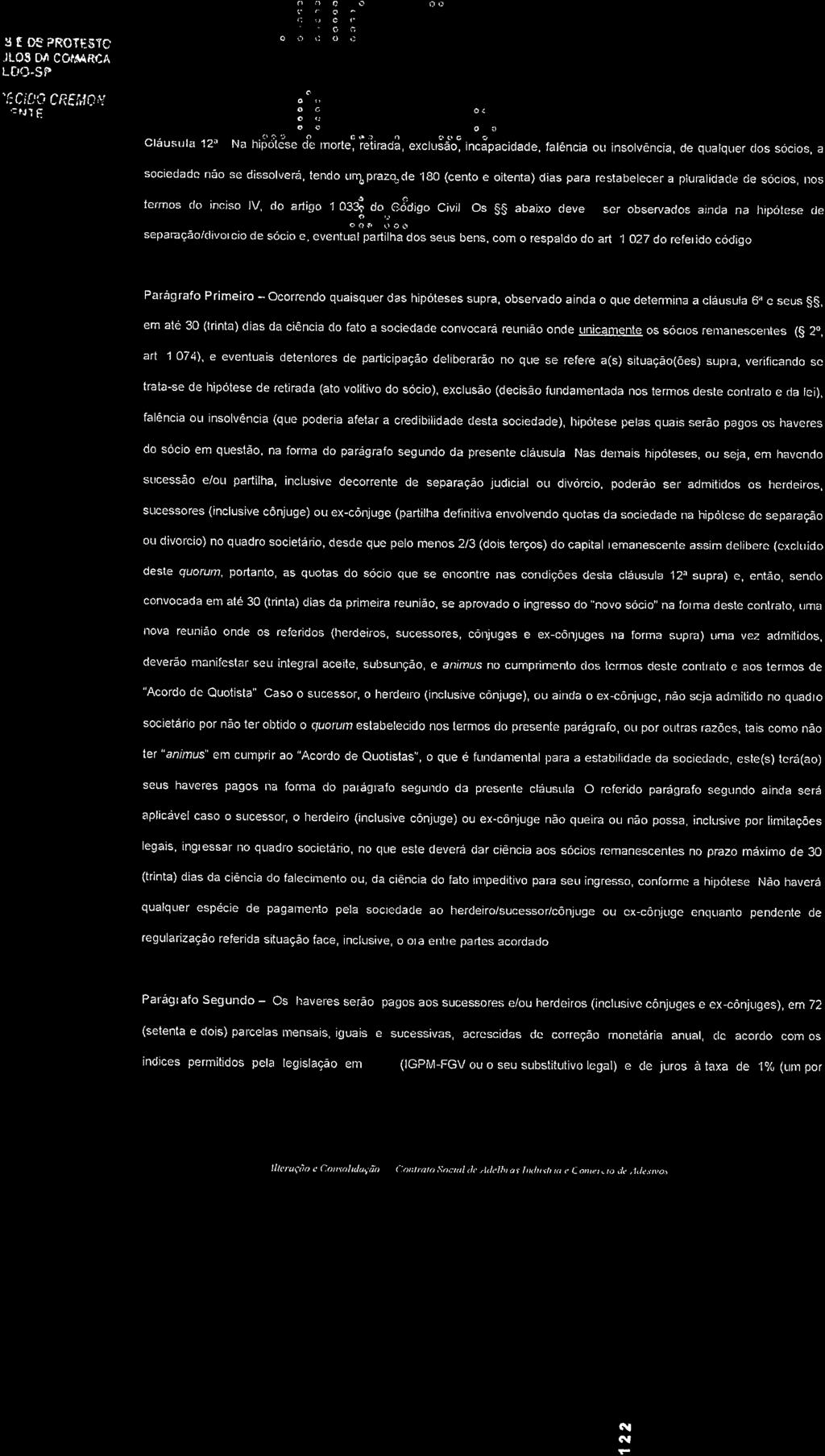 Movimentacao 105 : Habilitação Requerida Arquivo 2 : ContratoSocialautenticado.