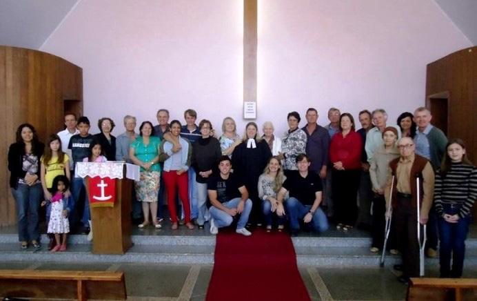 Esteve conosco também a orquestra de violeiros do município de Cristalina, que animou os participantes durante o almoço. Em 2014 a IECLB está em festa.