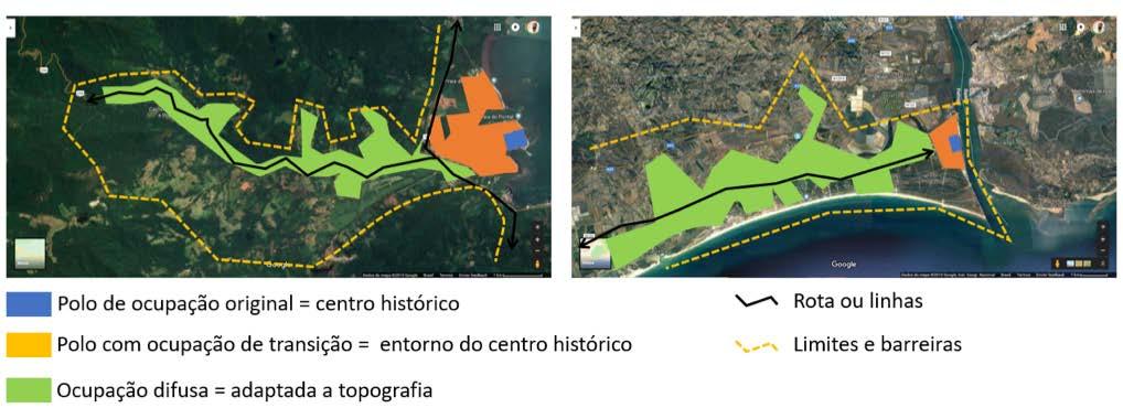 Fig. 15 - Configurações em escala regional de Paraty e VRSA.