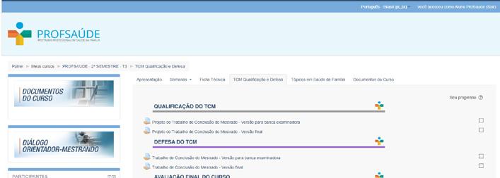 4QUALIFICAÇÃO DO TRABALHO DE CONCLUSÃO DO MESTRADO - TCM O(A) mestrando(a) deve apresentar seu projeto a uma banca examinadora em sessão de qualificação, em até 12 meses a contar do início do curso,