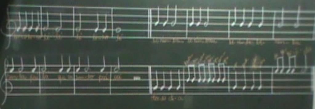 105 Ao usar o MD, Kátia começa a estruturar a leitura de notas não na entoação de sua altura, mas a leitura das figuras rítmicas.