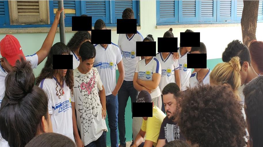 67 Figura 14 - Atividade sendo realizada fora da sala de aula Fonte: Elaborado pelo autor (2020).