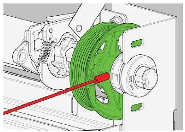 2.12 INSTALAÇÃO DOS CABOS Afrouxar as porcas do Acoplamento Fixo 3 Parafusos RSC de código: 039193 para que possa girar livremente cada Eixo tubular com Chaveta 2 mm RSC e assim, levar