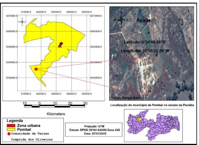 21 favorecem a economia do município que tem significativa representatividade no território paraibano. 3.1.2 Localização do Empreendimento A comunidade de Várzea Comprida dos Oliveiras é um das