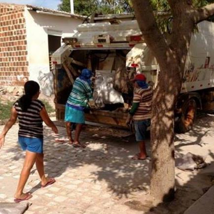 33 50% 40% 30% 26,40 % 40,50 % 25% 20% 10% 0% 5,40 % 2,70 % Figura 19: Coleta de lixo das residências dos moradores do Bairro Malvinas, Apodi RN.