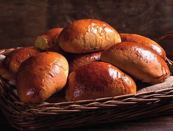 Pão de Laranja 1,5 kg de Mistura para Pão de Laranja Bonasse 70 g de fermento fresco ± 650 ml de água gelada 120 pães de ± 20 g 1.