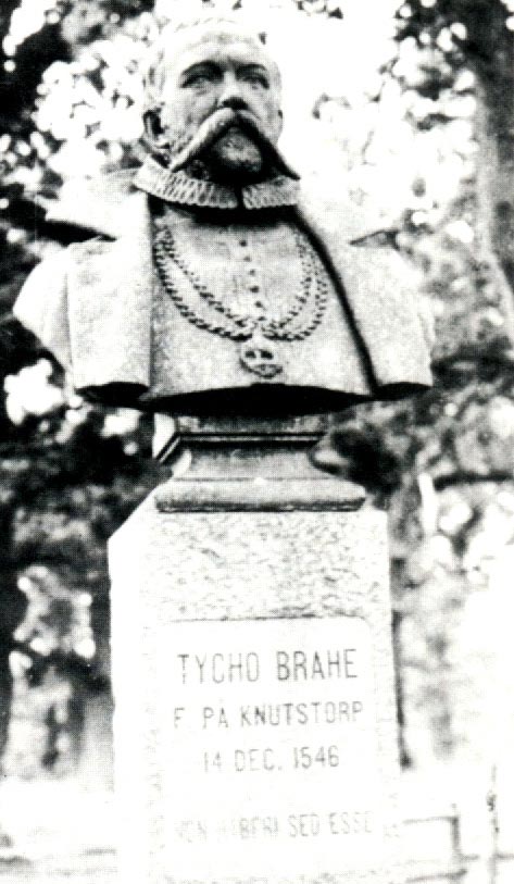 Busto de Tycho. àquela altura ele já era um copernicano.