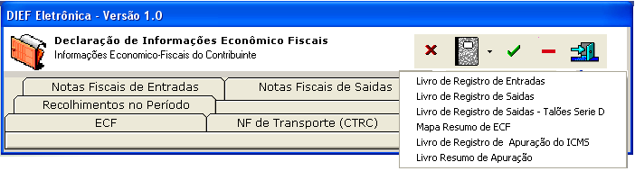 Nota: A partir de janeiro/2008 o programa DIEF exige o número do Recibo da última Declaração enviada e processada. 27.