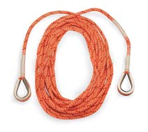 resistência-peso. A corda não conduz eletricidade e pode ser guardada em uma bolsa sem o risco de torcer ou danificar a corda.