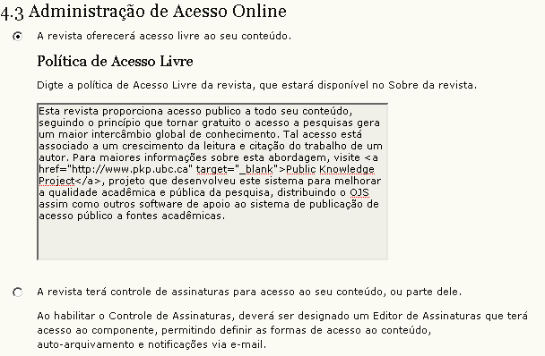 Figura 46: Política e Gerenciamento de Acesso