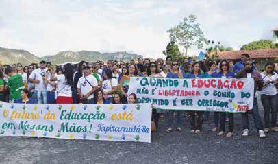 Noelia Alves Almeida, Piritiba, BA Que a nossa luta represente os anseios do povo brasileiro por uma maior valorização da Educação no nosso país.