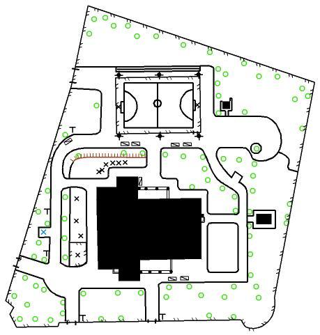 Depois, deves pedir à tua professora que faça o mapa de orientação da escola, a partir da planta topográfica, como fizeram os alunos da escola da Várzea e da escola do Casal