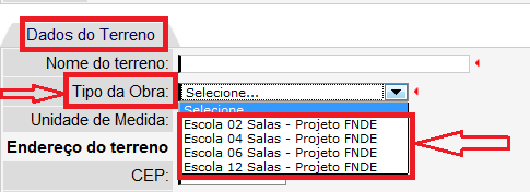 php/par-projetos-arquitetonicos-para-construcao. c) CEP - Informar o CEP do local escolhido para a obra.