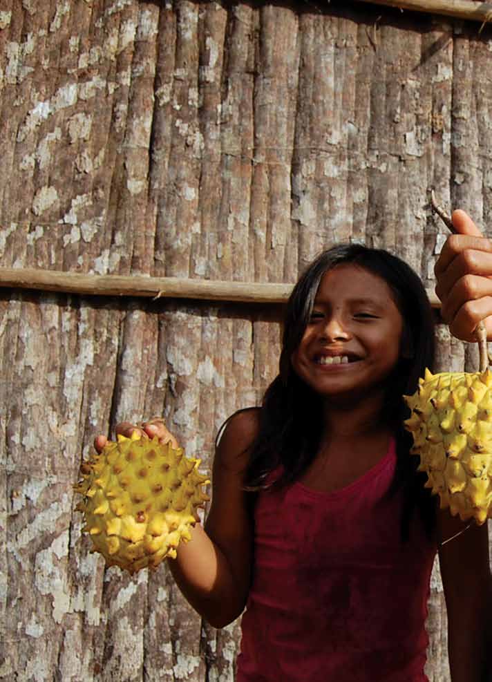 Crianças indígenas de origem colombiana