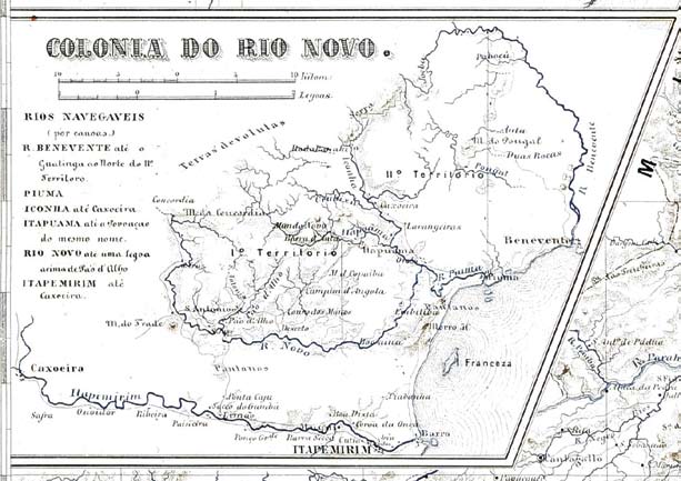II Em situação precária Uma história holandesa no Brasil I 25 Mapa da Colônia do Rio Novo, 1866. 5.