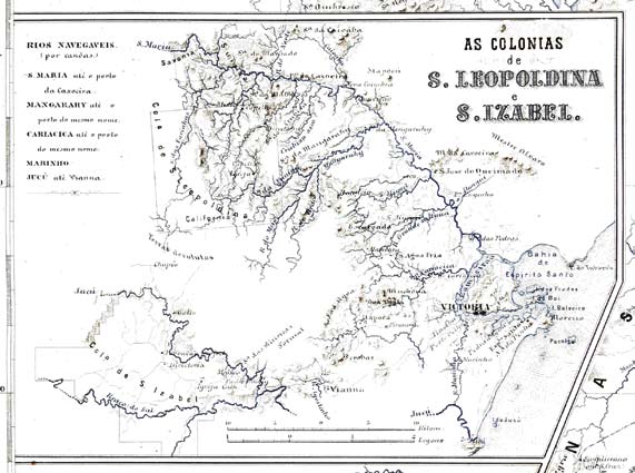 III A comunidade Holanda Uma história holandesa no Brasil I 43 Mapa de Santa Leopoldina - 1866 7. Colônia Santa Leopoldina 16 de junho de 1859.