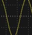 Ass formas de onda são amostradas na relação CH1/CH2. Ajusta para o modo normal da tela.