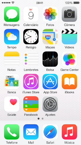 Noções básicas 3 Use aplicativos Todos os aplicativos fornecidos com o iphone, assim como aqueles