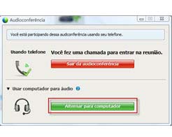 3) Chame o número na área Usar Telefone e digite o código de acesso e a identidade do convidado conforme solicitados pelo operador automatizado.