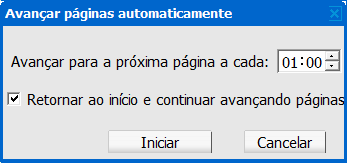 Capítulo 13: Compartilhar Arquivos e Quadros de Comunicações Para avançar páginas ou slides automaticamente: 1 Na reunião no visualizador de conteúdo, selecione a guia da apresentação ou do documento