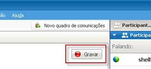 No final da sua reunião, a gravação é salva em um arquivo. Para obter informações sobre acessar e gerenciar gravações das suas reuniões, veja Gerenciar Gravações de Reuniões (na página 201).