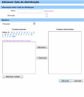 Capítulo 19: Usando o Meu WebEx Classifique os contatos pessoais ou a lista de endereços da empresa por nome, endereço de e-mail ou número de telefone clicando nos cabeçalhos de coluna.