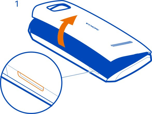 Introdução 7 Introduzir cartão SIM principal e bateria Nota: Antes de retirar qualquer das tampas, desligue o dispositivo e o carregador e qualquer outro dispositivo.