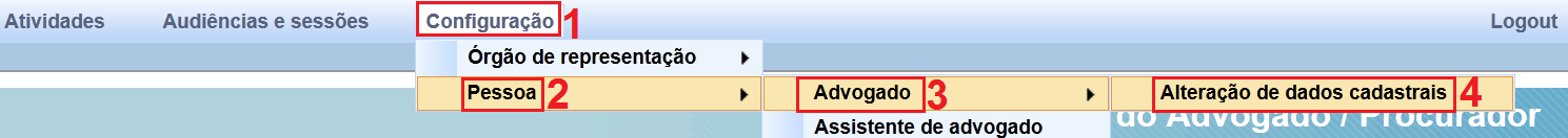 assistente, clique no ícone Selecionar (fig. acima; seta 1). Se pretender inabilitar o assistente, clique no ícone Inativar registro (fig. acima; seta 2). j.