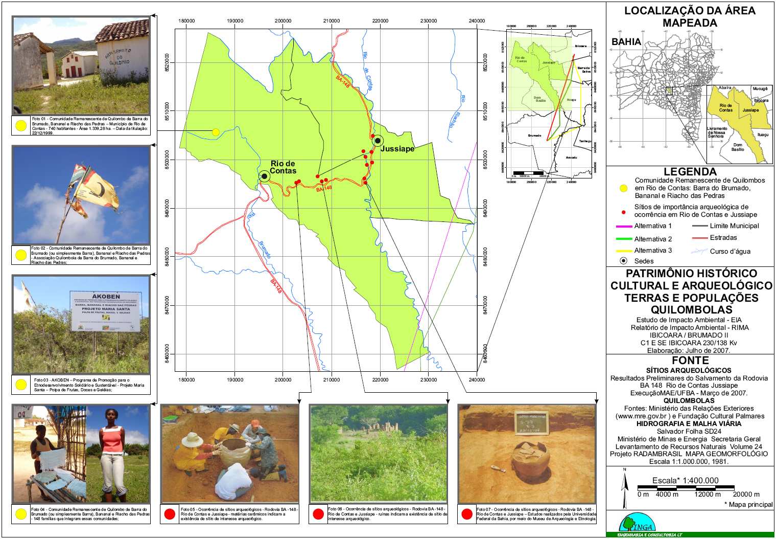 Figura 22 - Caracterização em Mapa do patrimônio