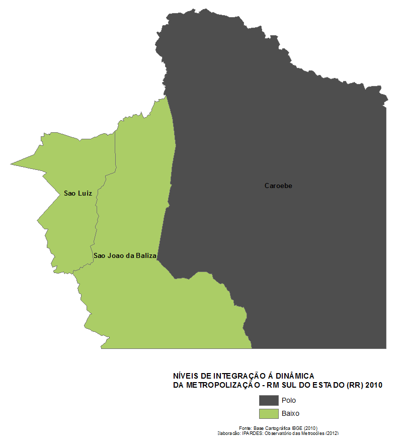 Mapa 51 Níveis de Integração