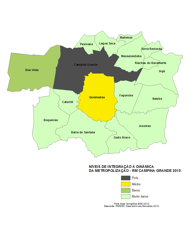 Mapa 16 Níveis de Integração