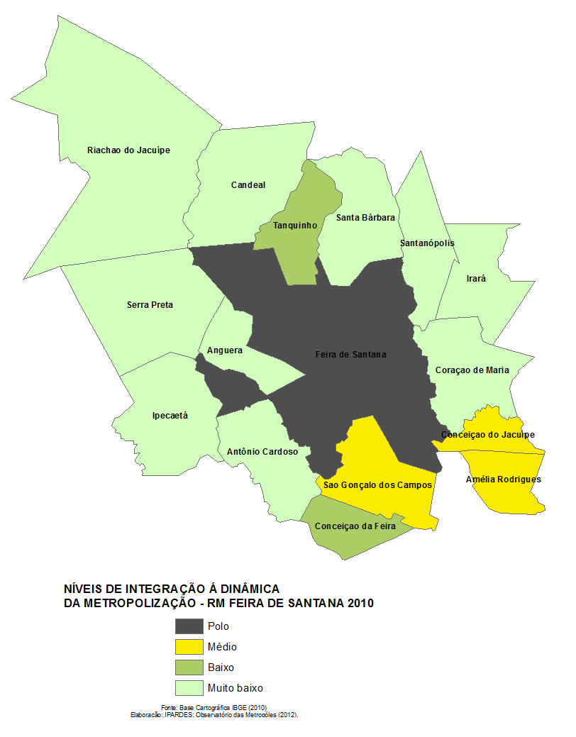 Mapa 25 Níveis de Integração