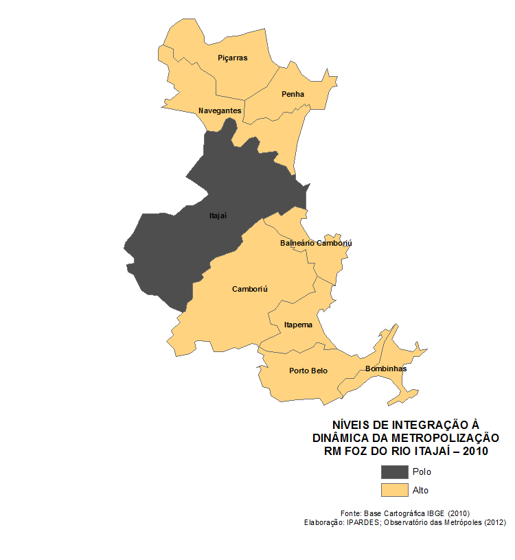 Mapa 28 Níveis de Integração