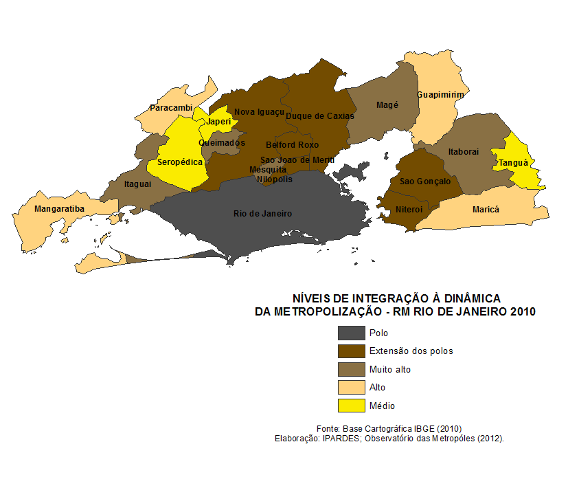 Mapa 46 Níveis de Integração