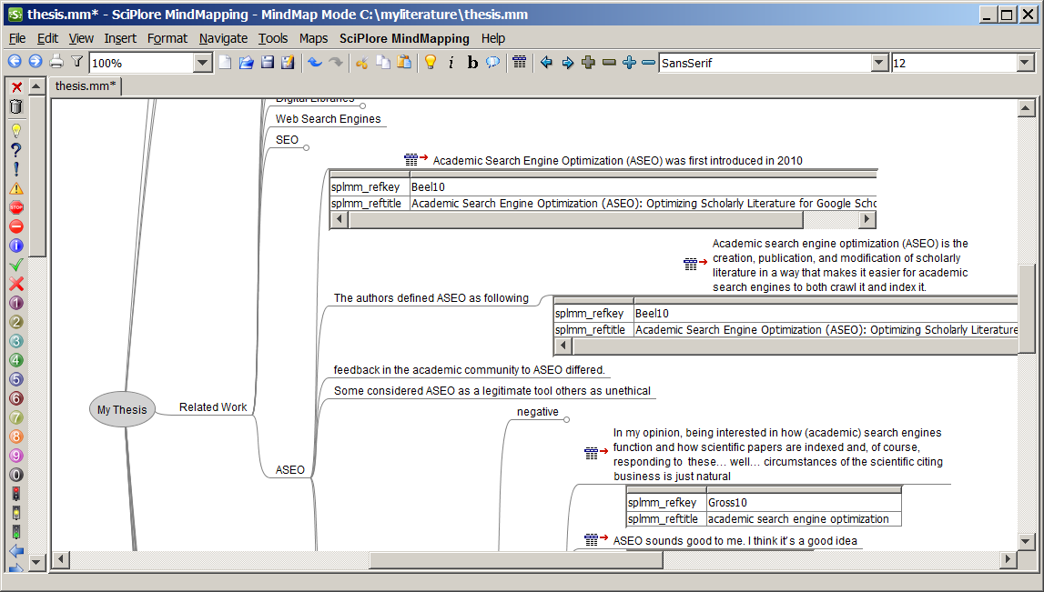 Mostrando chaves BibTeX e título em um mapa mental Você agora vê o título e uma chave BibTeX do arquivo vinculado PDF como atributo.