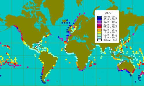 7 ENERGIA DOS OCEANOS Uma série de fatores influi sobre o movimento das águas dos oceanos, como diferenças de temperatura causadas pela incidência do Sol, ventos e atração gravitacional da Lua.