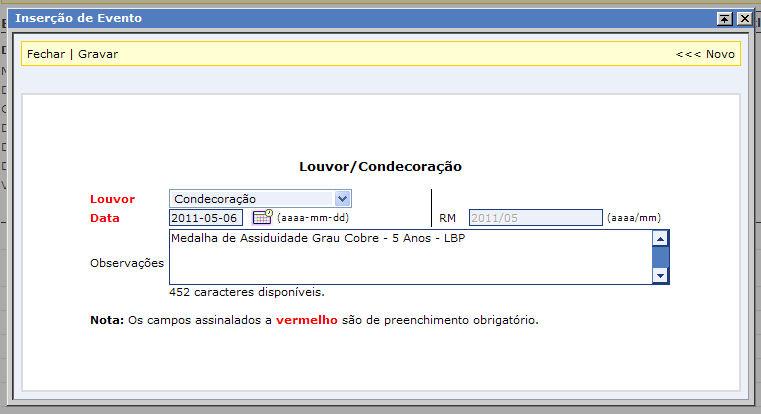 Mesmo que o bombeiro não seja considerado Apto no curso, o mesmo deve ser inserido no Cadastro do bombeiro.