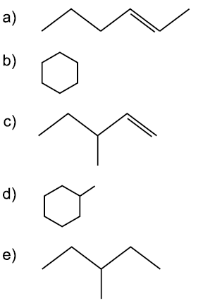 não descora uma solução de Br 2 em CCl 4. II. sua molécula contém um átomo de carbono terciário. III.