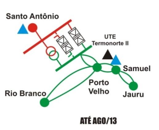 1 Reflexos na Operação do Sistema de Corrente Contínua e nos Estados do Acre e Rondônia a) Configuração Intermediária 1: Back-to-Back em Paralelo com o Transformador Provisório Com a configuração